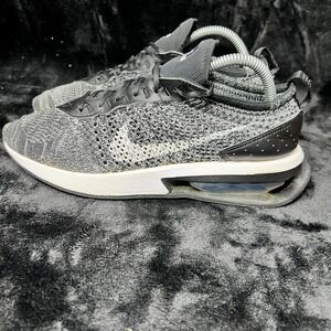 Nike Air Max Flyknit Racer Women's 8.5-9 Running Shoes Oreo Black White Sneakers